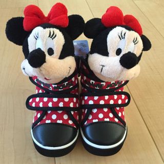 ディズニー(Disney)の新品未使用 ディズニー ミニーちゃん スニーカー 人形付き 14.0㎝(スニーカー)