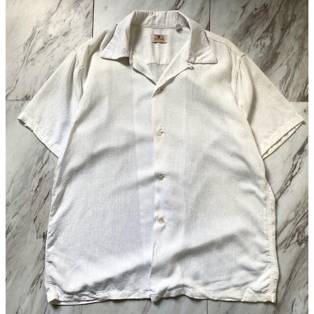 50s arrow レーヨンギャバ 開襟シャツ | gulatilaw.com