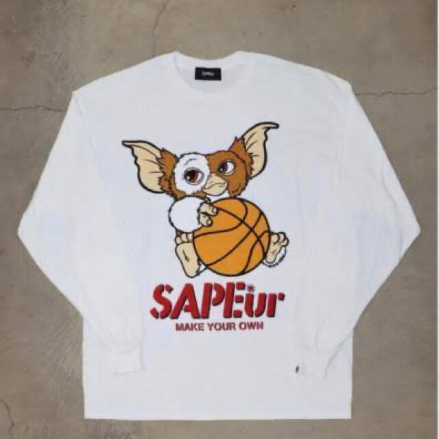 SAPEur サプール グレムリン ロンT Tシャツ 長袖 Mサイズ ホワイト メンズのトップス(Tシャツ/カットソー(七分/長袖))の商品写真