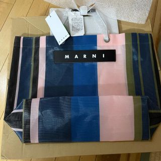 マルニ(Marni)のMARNI FLOWER CAFE マルニ　ストライプ　トート　バッグ(トートバッグ)