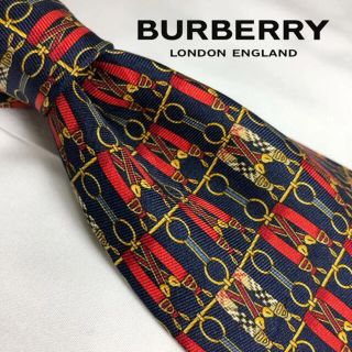 バーバリー(BURBERRY)の[買い時！]BURBERRY 人気柄！大剣裏ホースロゴ！シルク100%(ネクタイ)