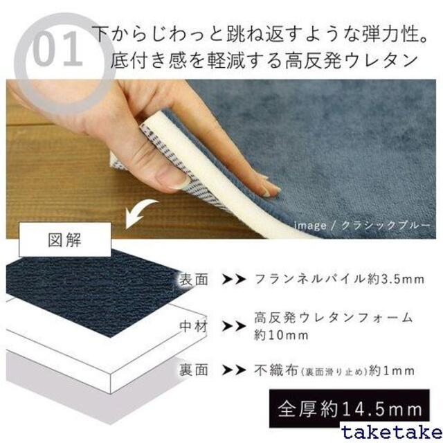 送料無料》 高反発 遮音性 ラグ 厚手 カーペット ラグ グレー 子供 27 ...
