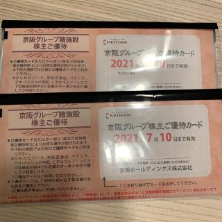 ケイハンヒャッカテン(京阪百貨店)の京阪グループ株主優待券　8月末まで延長済2冊(遊園地/テーマパーク)