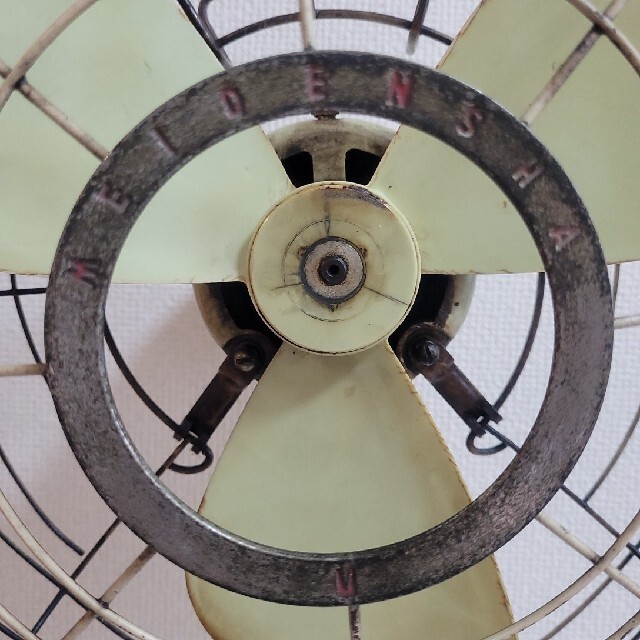 明電舎 MEIDENSHADESKFAN 古い扇風機 昭和レトロ アンティーク - 扇風機