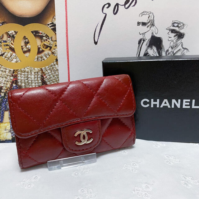 【専用】CHANEL シャネル ラムスキンのマトラッセ6連キーケースキーケース