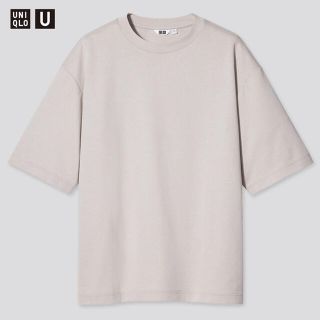 ユニクロ(UNIQLO)のユニクロU  エアリズムコットンオーバーサイズTシャツ　XS(Tシャツ/カットソー(半袖/袖なし))