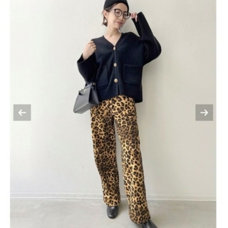 アパルトモンドゥーズィエムクラス(L'Appartement DEUXIEME CLASSE)のL'Appartement Leopard Sweat Pants(カジュアルパンツ)