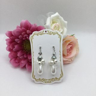 コットンパールシルバーピアス(ピアス)