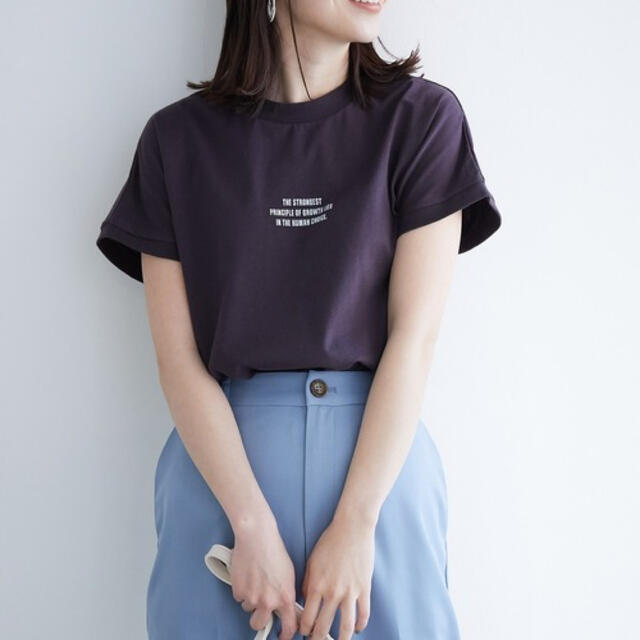 ViS(ヴィス)のＶiＳ　ロゴ入モックネックプルオーバー レディースのトップス(Tシャツ(半袖/袖なし))の商品写真