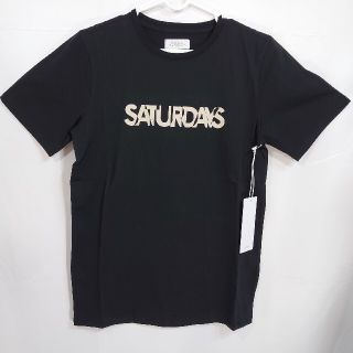 サタデーズサーフニューヨークシティー(SATURDAYS SURF NYC)の【XS】サタデーズニューヨークシティ/半袖Tシャツ/Exclude/黒(Tシャツ/カットソー(半袖/袖なし))