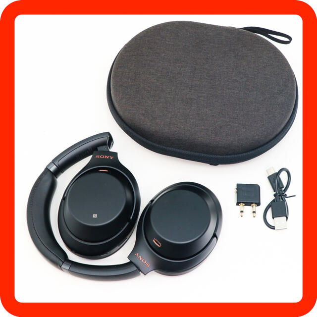 SONY - SONY WH-1000XM3 ブラック ワイヤレスノイキャンヘッドホン の
