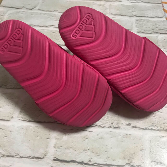 adidas(アディダス)の美品　アディダス  サンダル　14センチ❣️ピンク キッズ/ベビー/マタニティのベビー靴/シューズ(~14cm)(サンダル)の商品写真