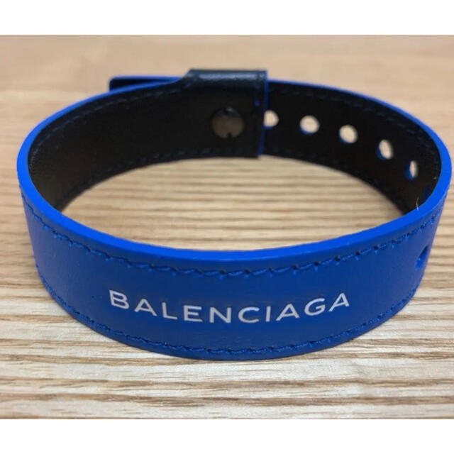 バレンシアガ BALENCIAGA ブレスレット 青 ブルー ネイビー