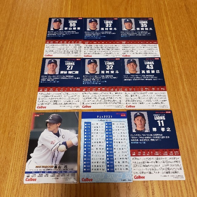 埼玉西武ライオンズ(サイタマセイブライオンズ)の【プロ野球チップス2015年】埼玉西武ライオンズ「栗山巧」＋おまけ エンタメ/ホビーのトレーディングカード(シングルカード)の商品写真