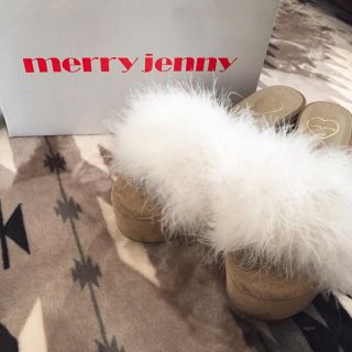 メリージェニー(merry jenny)の【値下げ】merryjenny ターキーファーサンダル(サンダル)