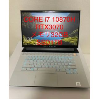 デル(DELL)のAlienware m15 r4 中古(ノートPC)