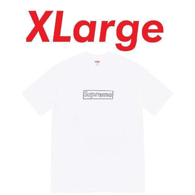 Supreme KAWS Chalk Logo Tee White XL Supreme KAWS Chalk Logo Tee White XL