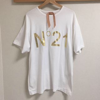ヌメロヴェントゥーノ(N°21)のN21° ビッグ ロゴ Tシャツ ホワイト(Tシャツ(半袖/袖なし))