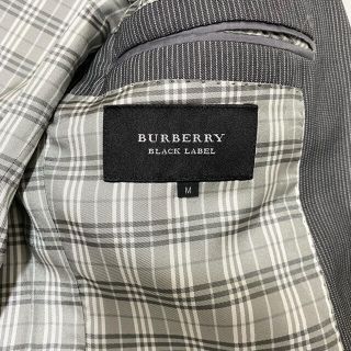日本製好評 BURBERRY グレーストライプ バーバリーブラックレーベル
