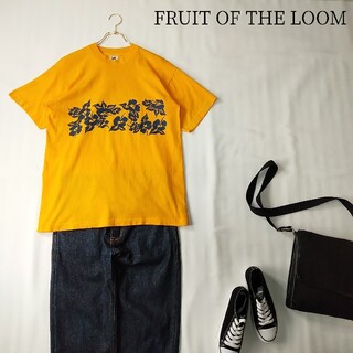80s 90s ビンテージ FRUIT OF THE LOOM 半袖Tシャツ L(Tシャツ/カットソー(半袖/袖なし))