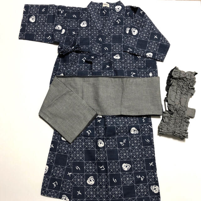 Combi mini(コンビミニ)のコンビミニ リボンキャスケット セパレート 浴衣 キッズ/ベビー/マタニティのキッズ服男の子用(90cm~)(甚平/浴衣)の商品写真