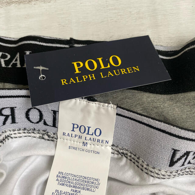 POLO RALPH LAUREN(ポロラルフローレン)のラルフローレン　ボクサーパンツ　メンズ　Ｍサイズ　3枚セット メンズのアンダーウェア(ボクサーパンツ)の商品写真