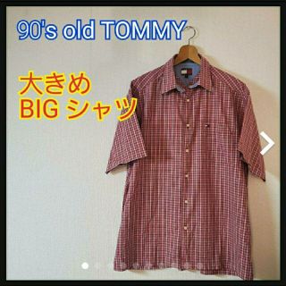 トミーヒルフィガー(TOMMY HILFIGER)の【90′s】old TOMMY トミーヒルフィガー チェック シャツ ビッグ(シャツ)