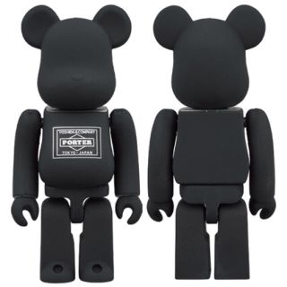 メディコムトイ(MEDICOM TOY)の数量限定 PORTER × BLACK / SILVER 100%ベア/未開封(その他)