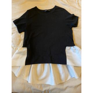 バーニーズニューヨーク(BARNEYS NEW YORK)のさわ様専用　YOKO CHAN ヘムギャザー　カットソー　Tシャツ　40(カットソー(半袖/袖なし))