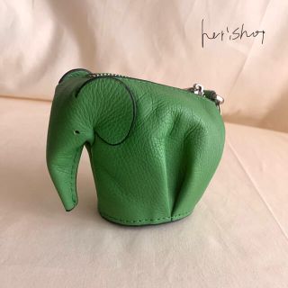 牛革  象 エレファント コインケース チャーム キーホルダー イヤホンケース(コインケース)
