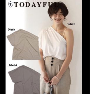 トゥデイフル(TODAYFUL)のTODAYFUL♡ワンショルダーカットソー(カットソー(半袖/袖なし))