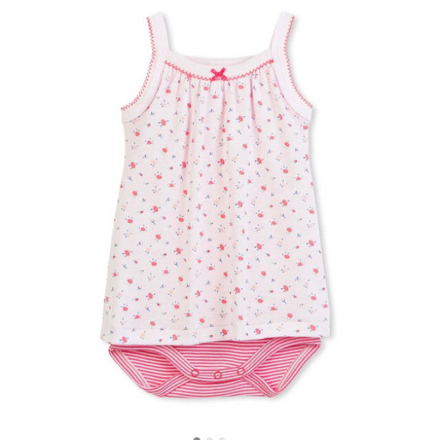 PETIT BATEAU(プチバトー)の新品プチバトー18mキャミソールドレス キッズ/ベビー/マタニティのベビー服(~85cm)(タンクトップ/キャミソール)の商品写真