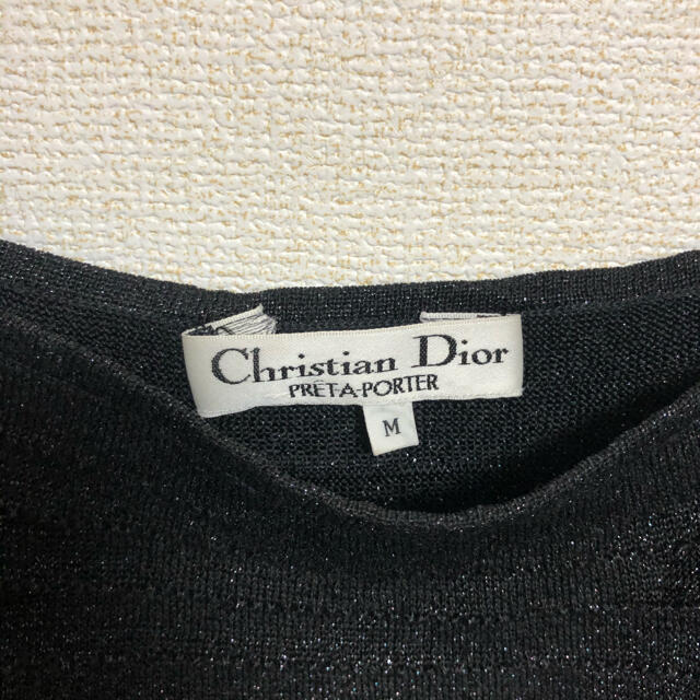 Christian Dior(クリスチャンディオール)のヴィンテージ　クリスチャンディオール　ニットビスチェ レディースのトップス(キャミソール)の商品写真