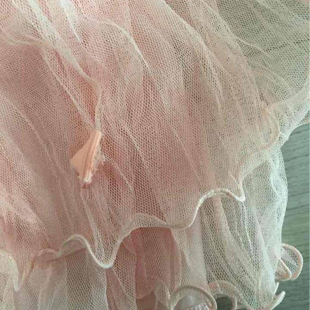 韓国子供服ブランド おリボンチュールスカート キッズ/ベビー/マタニティのキッズ服女の子用(90cm~)(スカート)の商品写真