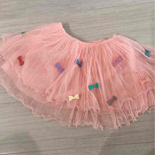 韓国子供服ブランド おリボンチュールスカート(スカート)