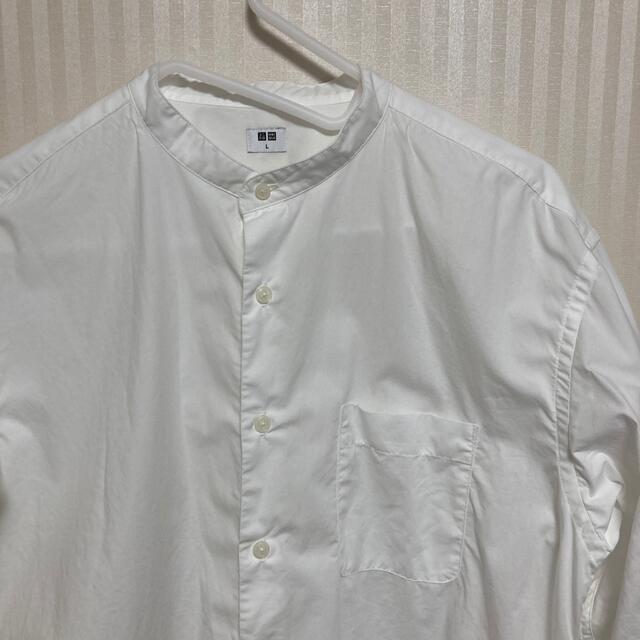 UNIQLO(ユニクロ)のエクストラファインコットンブロード スタンドカラーシャツ（長袖） メンズのトップス(シャツ)の商品写真