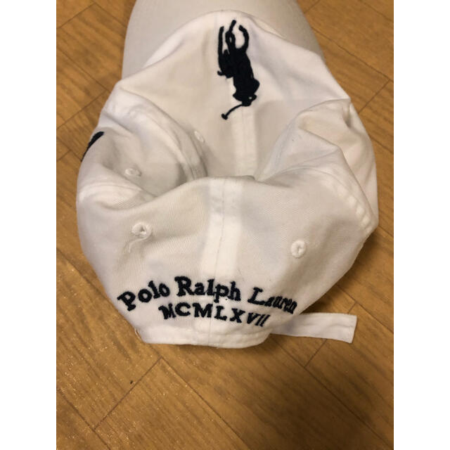 POLO RALPH LAUREN(ポロラルフローレン)のラルフローレン　帽子　ホワイト　レディース レディースの帽子(キャップ)の商品写真