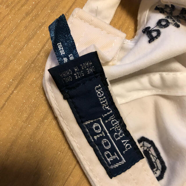 POLO RALPH LAUREN(ポロラルフローレン)のラルフローレン　帽子　ホワイト　レディース レディースの帽子(キャップ)の商品写真