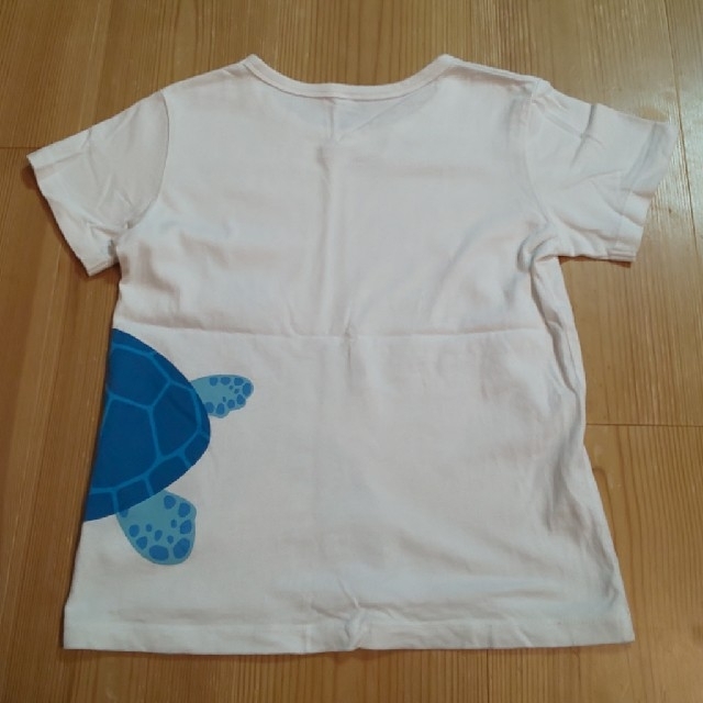 MUJI (無印良品)(ムジルシリョウヒン)の無印良品  Tシャツ カメ 120cm キッズ/ベビー/マタニティのキッズ服男の子用(90cm~)(Tシャツ/カットソー)の商品写真