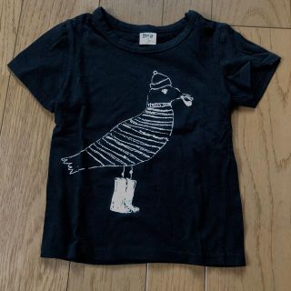 韓国子供服　鳥柄Tシャツ　100cm 北欧　(Tシャツ/カットソー)