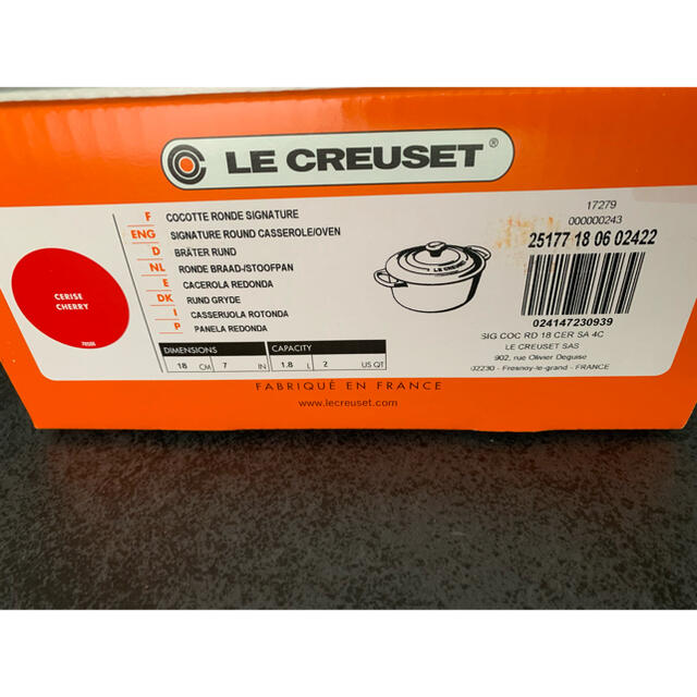 LE CREUSET(ルクルーゼ)のル・クルーゼ インテリア/住まい/日用品のキッチン/食器(鍋/フライパン)の商品写真