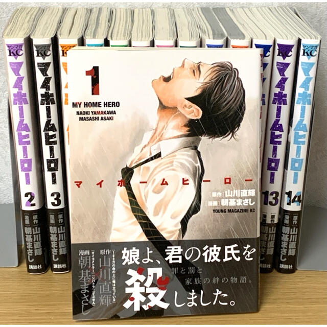 青年美品『マイ ホーム ヒーロー』 全巻セット（1〜14巻）※全巻初版