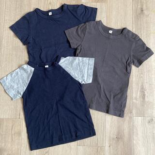 ムジルシリョウヒン(MUJI (無印良品))の無印良品　無印　クルーネック　Tシャツ　90cm 3枚セット(Tシャツ/カットソー)