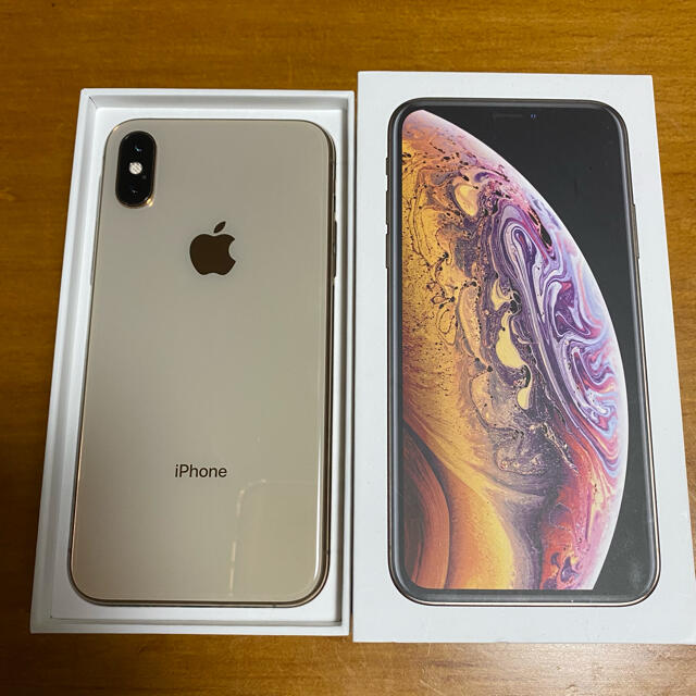 iPhone XS gold 64GB SIMフリー　超美品