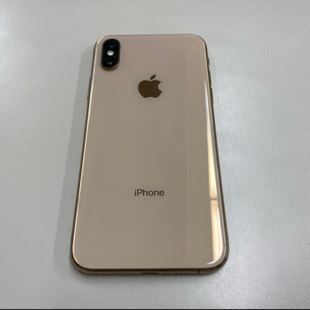 Apple(アップル)のiPhone XS gold 64GB SIMフリー　超美品 スマホ/家電/カメラのスマートフォン/携帯電話(スマートフォン本体)の商品写真