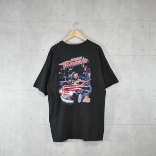 ノーティカ(NAUTICA)のレーシングプリント Tシャツ 頑丈 ブラック ワンポイント オーバーサイズ(Tシャツ/カットソー(半袖/袖なし))