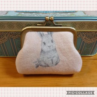 フランシュリッペ(franche lippee)のがま口＊シルエットうさぎ＊(ポーチ)