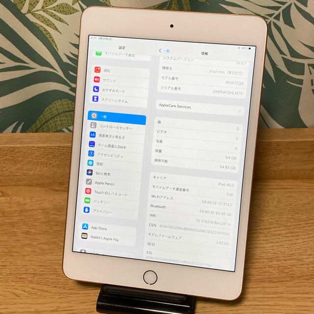 iPad  mini5 cellular SIMフリー　64GB