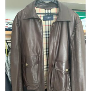 バーバリー(BURBERRY)のBurberry バーバリー レザージャケット(ブルゾン)