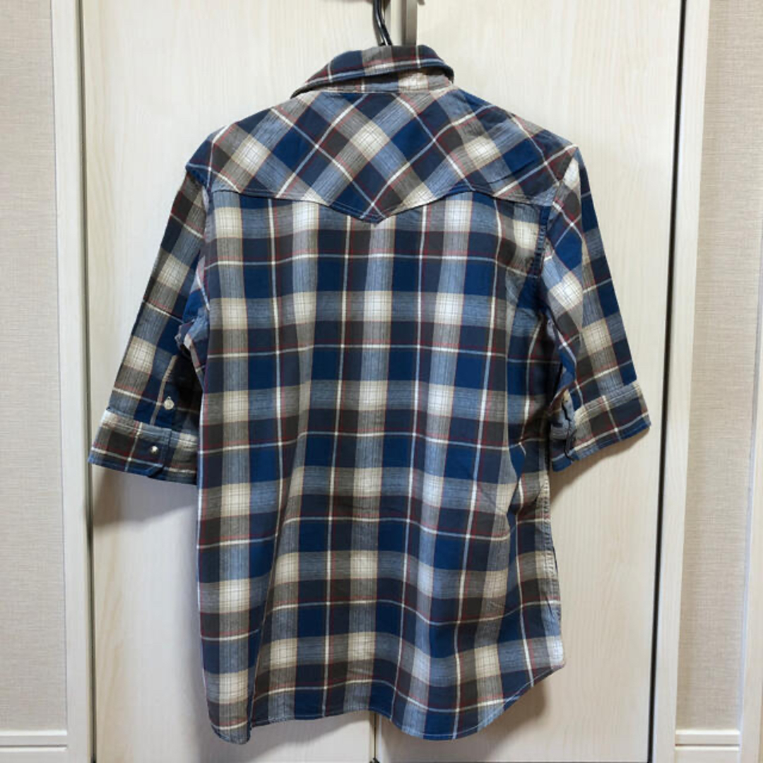 しまむら(シマムラ)のメンズ チェックシャツ メンズのトップス(Tシャツ/カットソー(七分/長袖))の商品写真